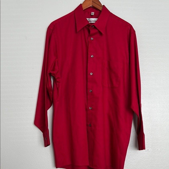 Geoffrey Beene Red Shirt | Perfect for Work or Date Night - Picture 2 of 7
